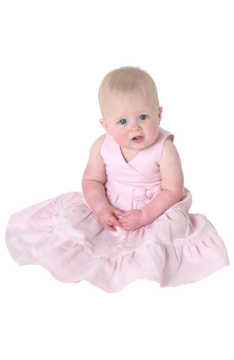 Hope
Henry Girls
Tiered Wrap Dress, Infant, Alternate, color, Pale Pink Linen