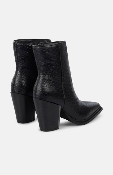 High Ankle Boots Wide Heel