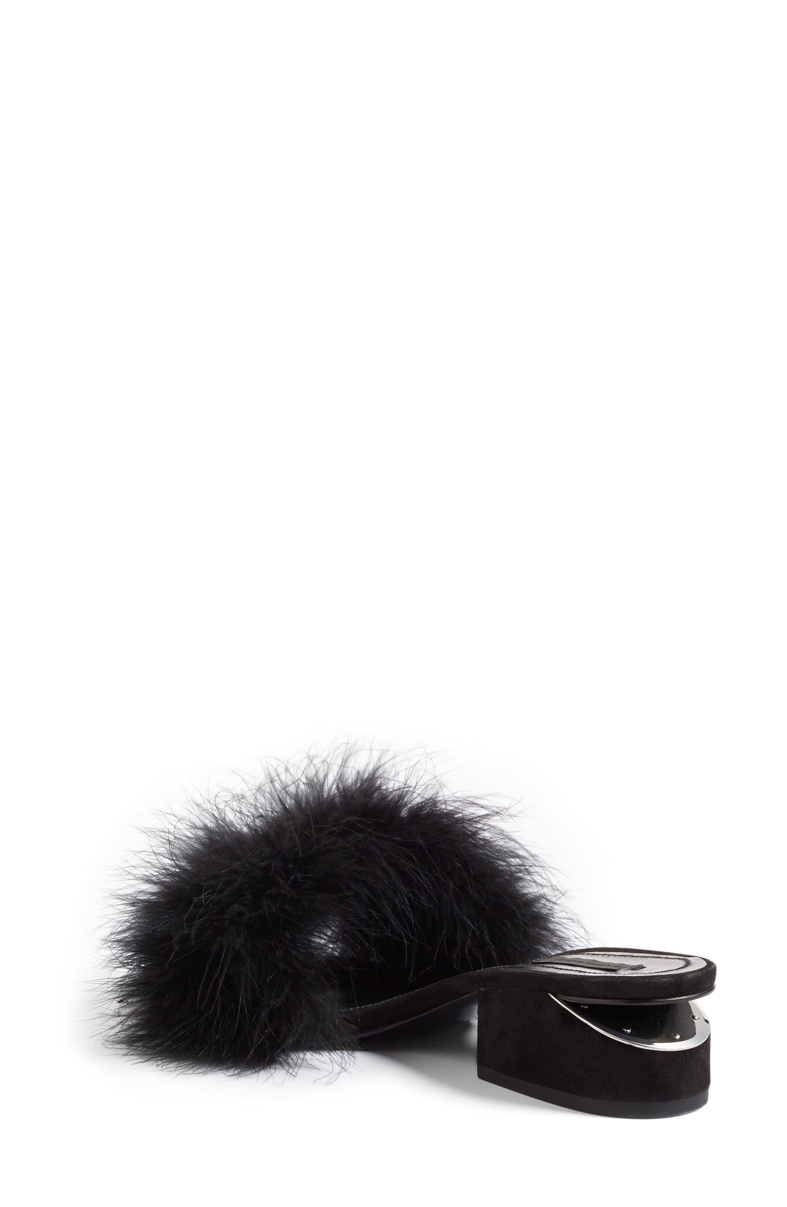 Alexander Wang Lou Feather Slide Sandal, Main, color, 