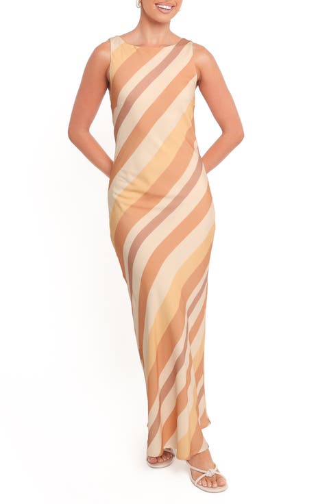 Flavia Stripe Maxi Slipdress