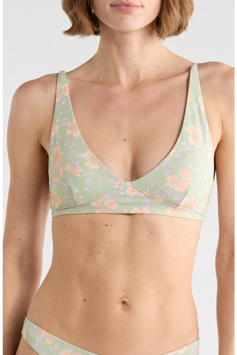 More To Sea Cami Plunge Bikini Top, Main, color, PISTACHIO