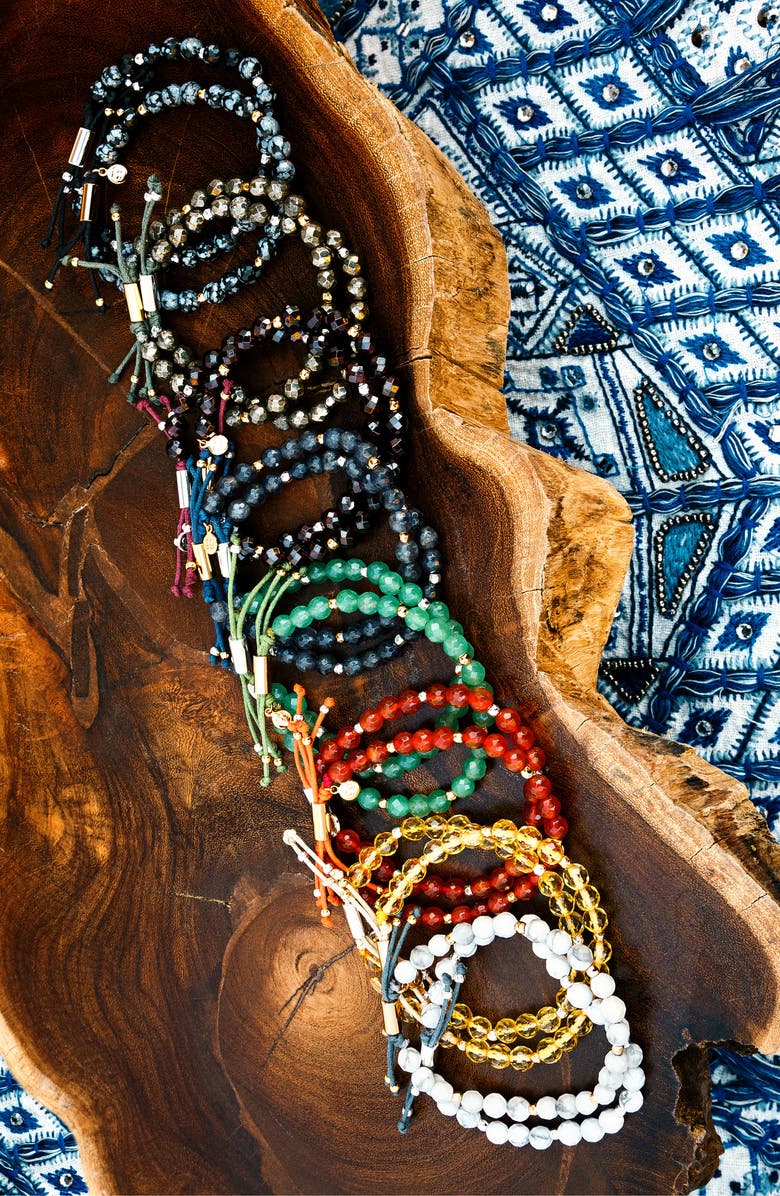 gorjana Power Gemstone Beaded Bracelet, Alternate, color,