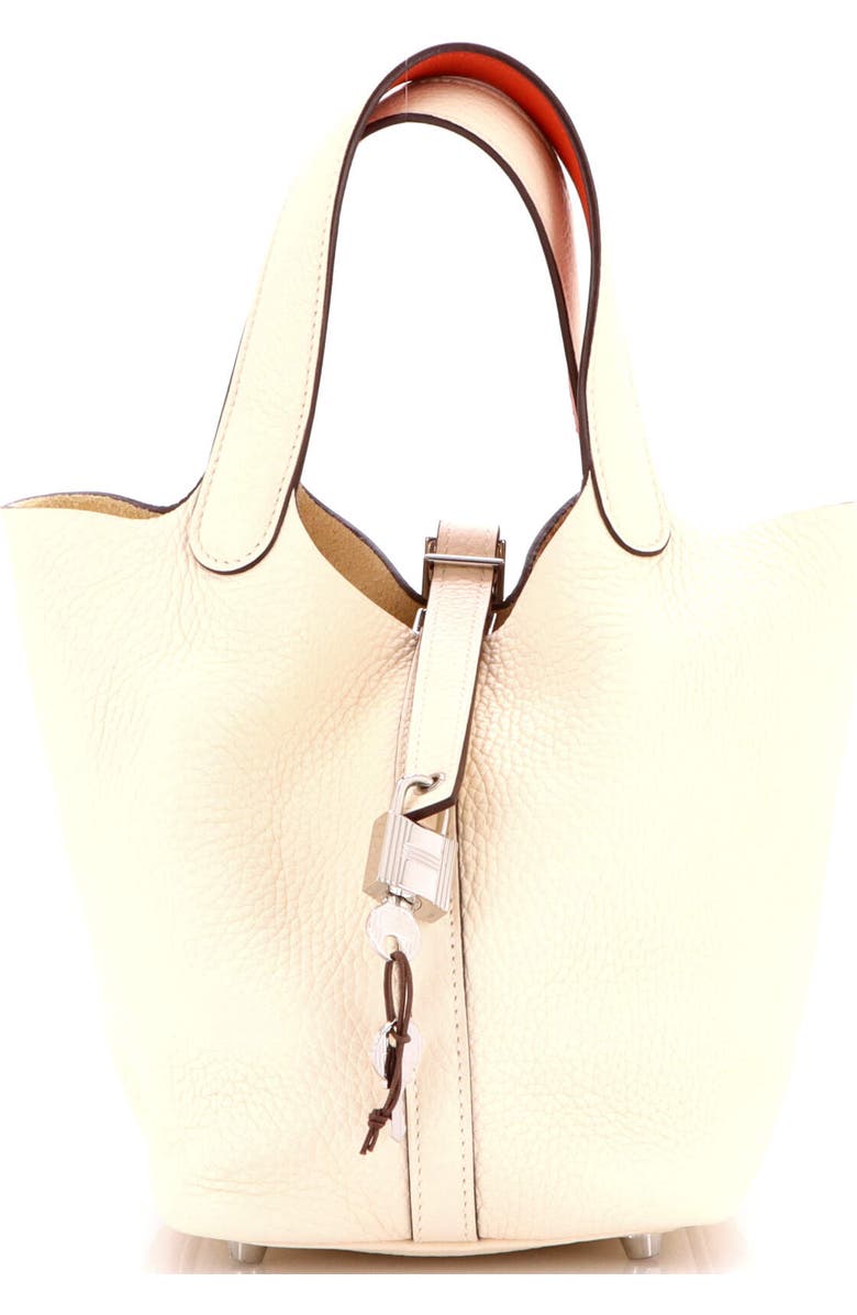 Pre-Owned Hermes Eclat Picotin Lock Bag Clemence PM, Main, color, Nata