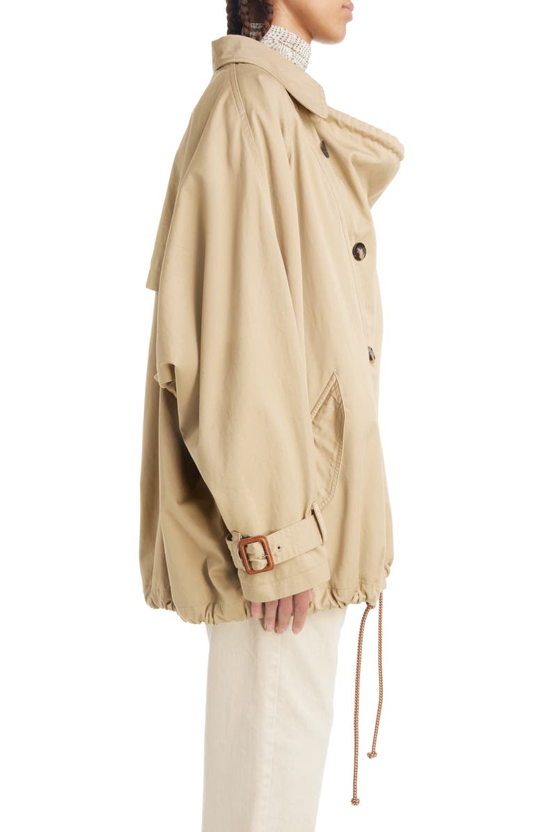 Isabel Marant Dusika Cotton Trench Jacket, Alternate, color,