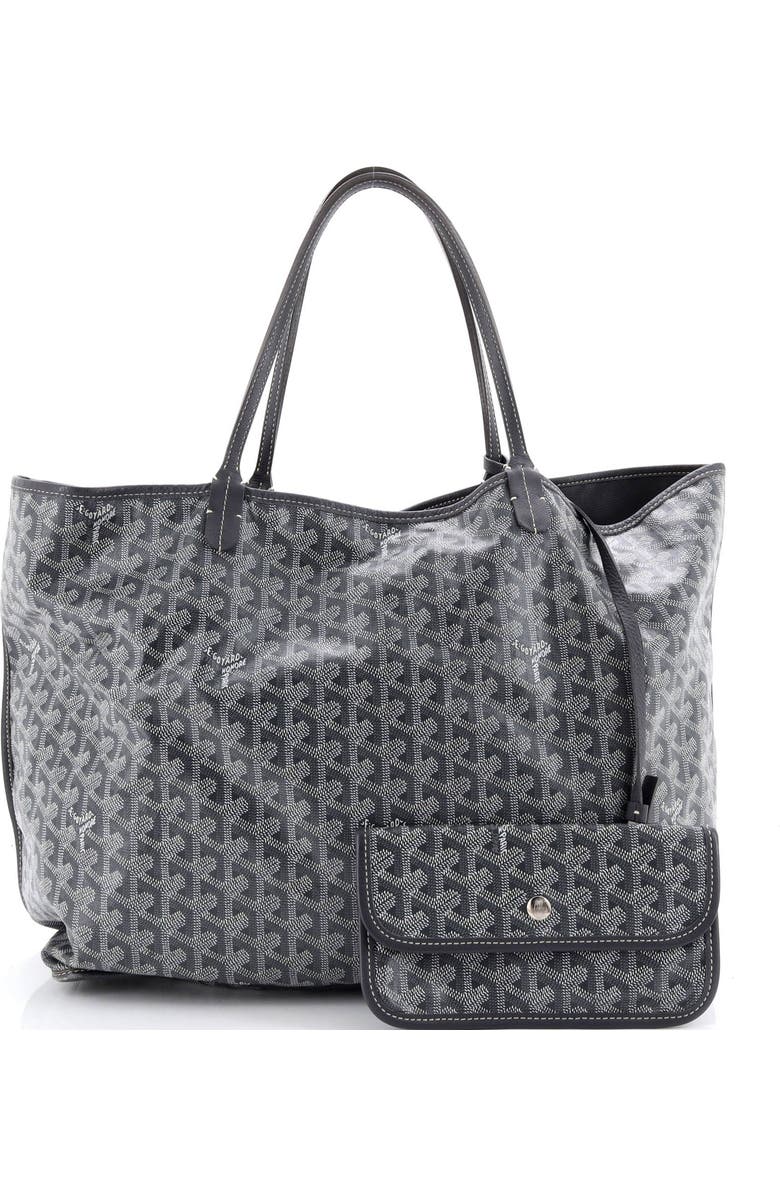 Pre-Owned Goyard Anjou Reversible Tote Coated Canvas GM, Alternate, color, Gray