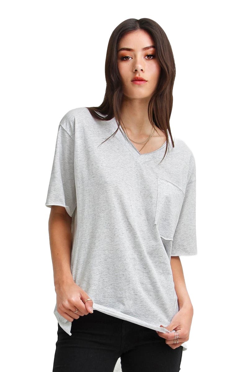 Belle & Bloom Brave Soul Oversized T-Shirt, Alternate, color, Grey