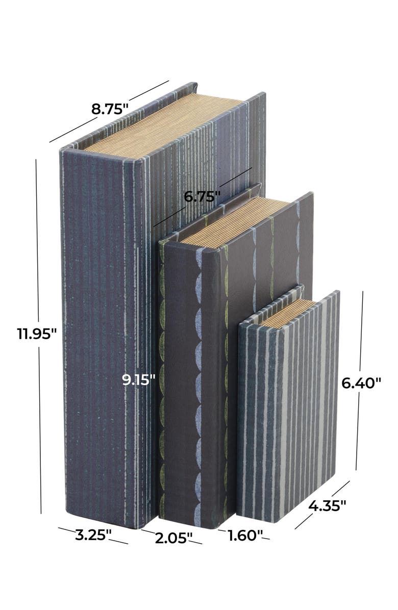 SONOMA SAGE HOME Set of 3 Faux Book Boxes, Alternate, color, 