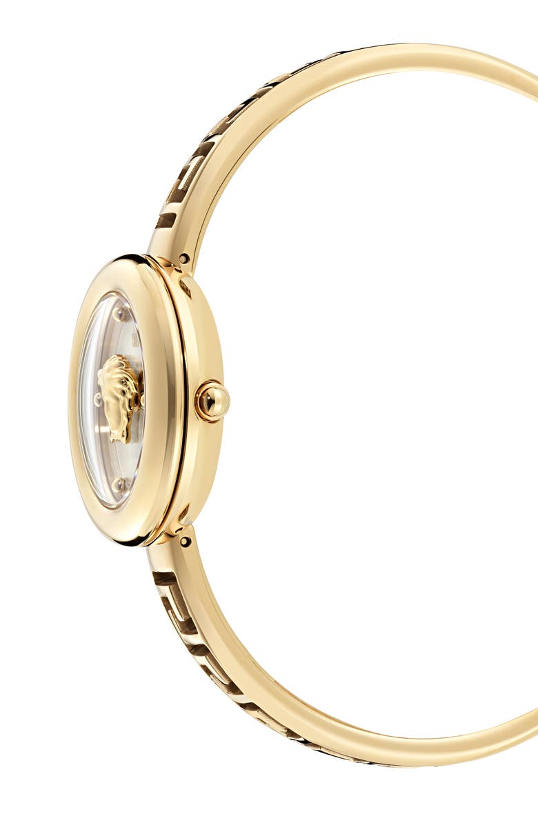 Versace Medusa Eclipse Bracelet Watch, 28mm, Alternate, color, Ip Yellow Gold