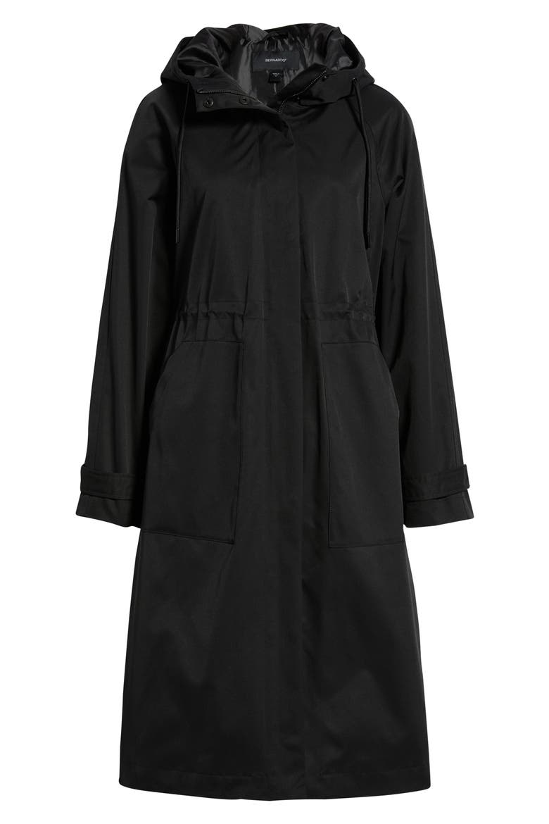 Hooded Raincoat, Alternate, color, NAVY