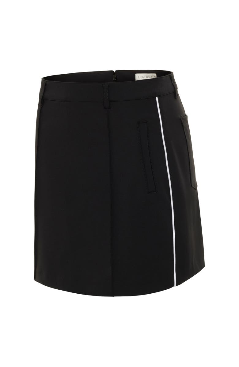 Anatomie Laurel Stripe Performance Twill Skort with Side Stripe, Alternate, color, Black/White