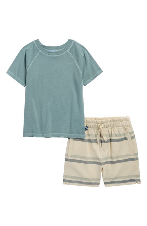 Kids' Charlie T-Shirt & Stripe Shorts Set (Toddler & Little Kid)