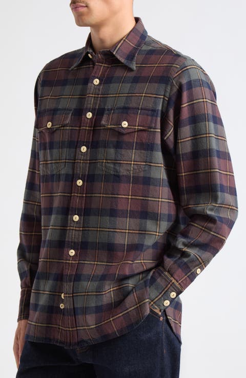 Check Cotton Work Shirt