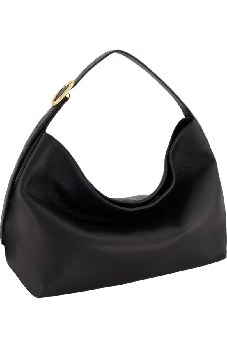 Vince Small Plonge Vivian Leather Hobo Bag, Alternate, color, Black