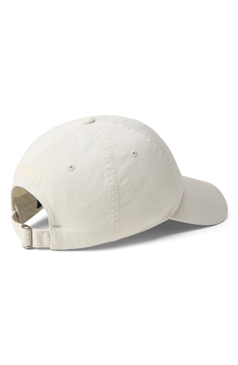 Polo Ralph Lauren The Iconic Cotton Chino Adjustable Ball Cap, Alternate, color, Stone Pebble