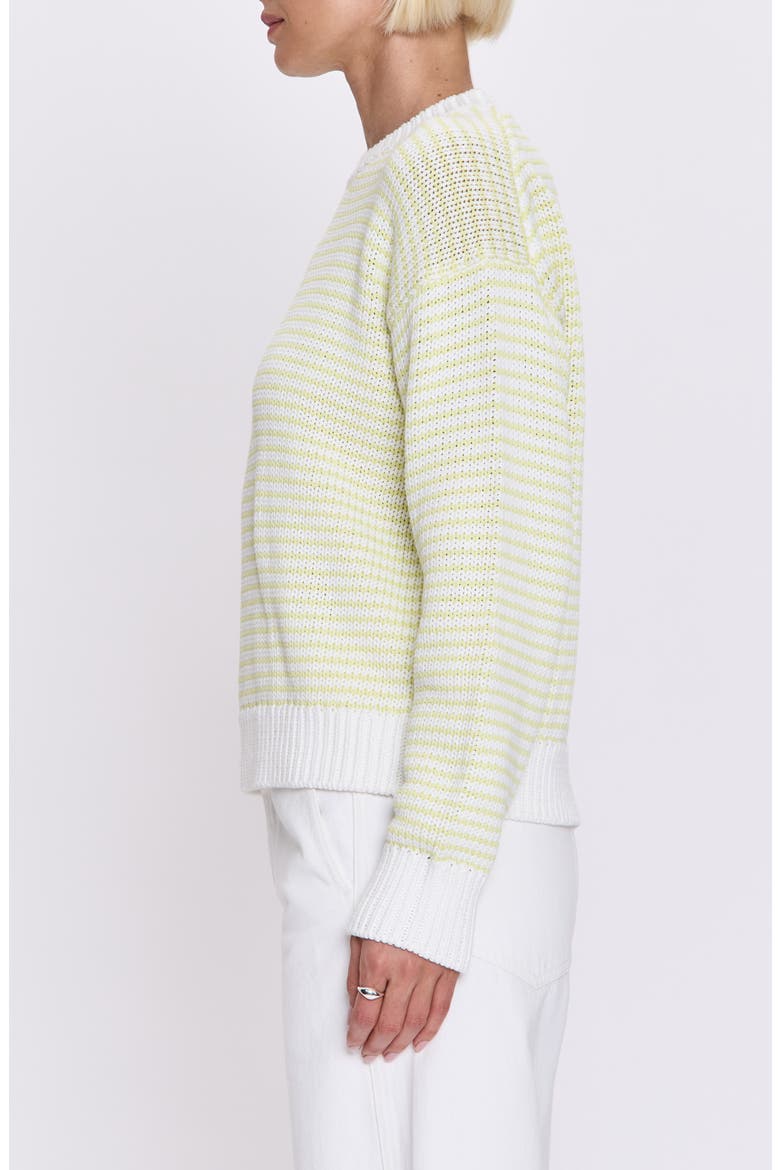 Aura Stripe Sweater, Alternate, color, LIMEADE