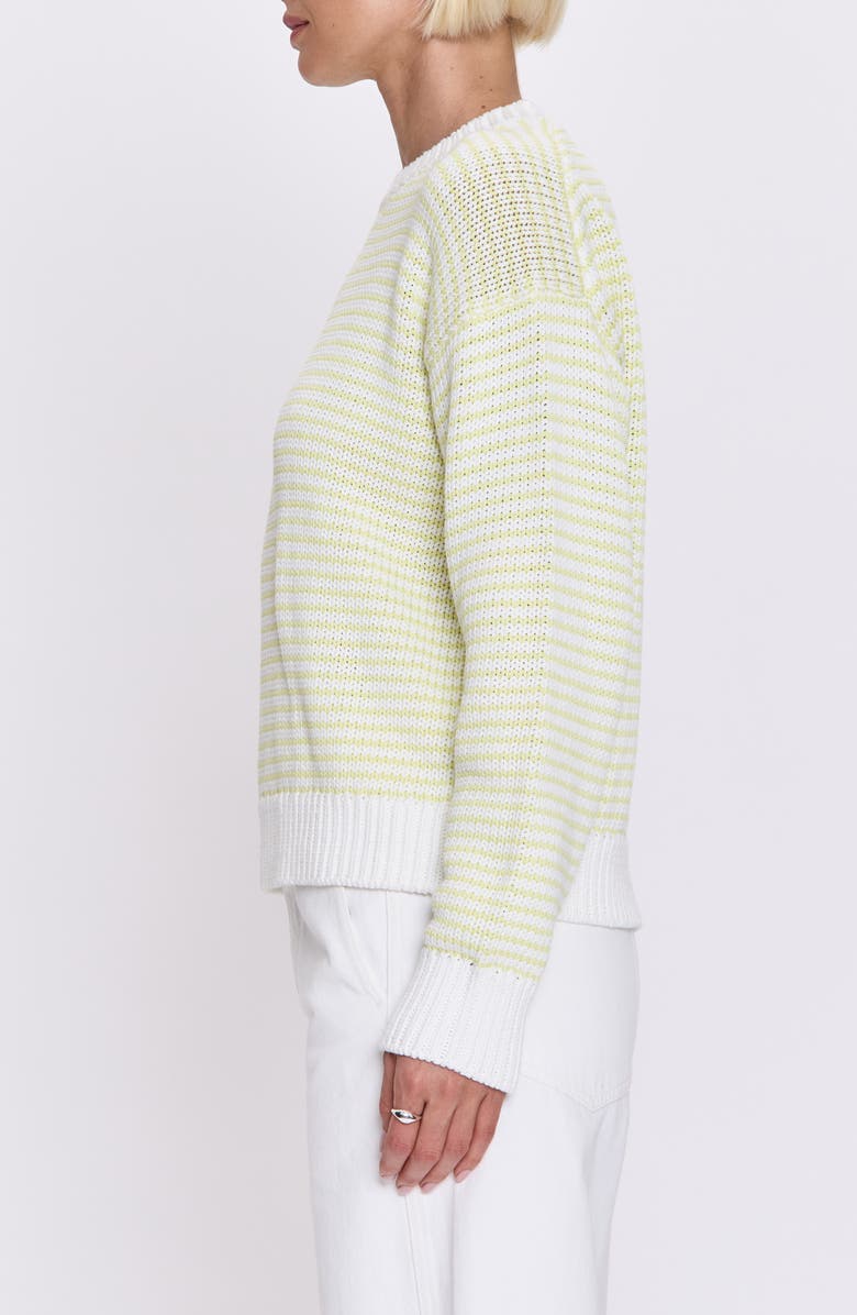 Pistola Aura Stripe Sweater, Alternate, color, Limeade