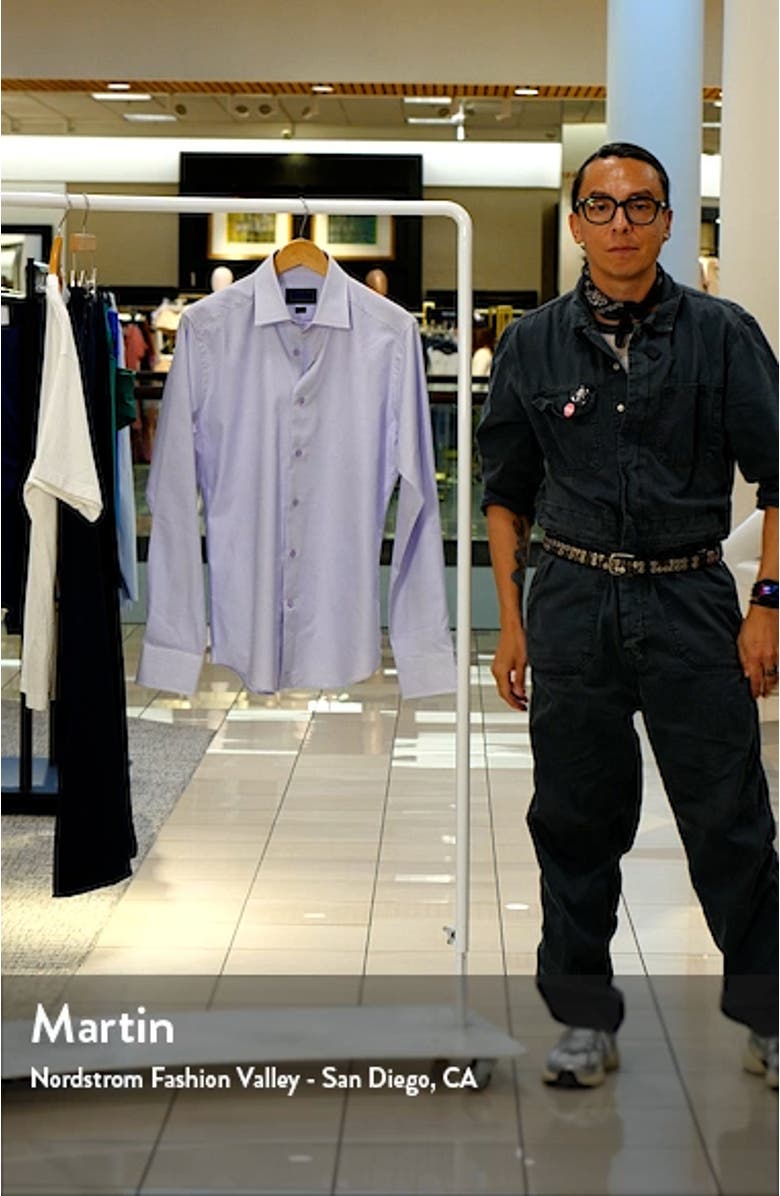 Slim Fit Micro Dobby Dress Shirt, sales video thumbnail