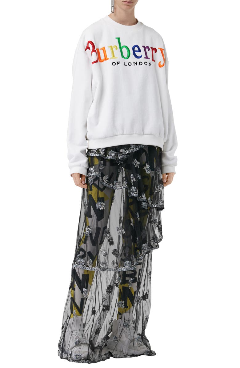 Burberry Archive Logo Terry Sweatshirt, Alternate, color, 