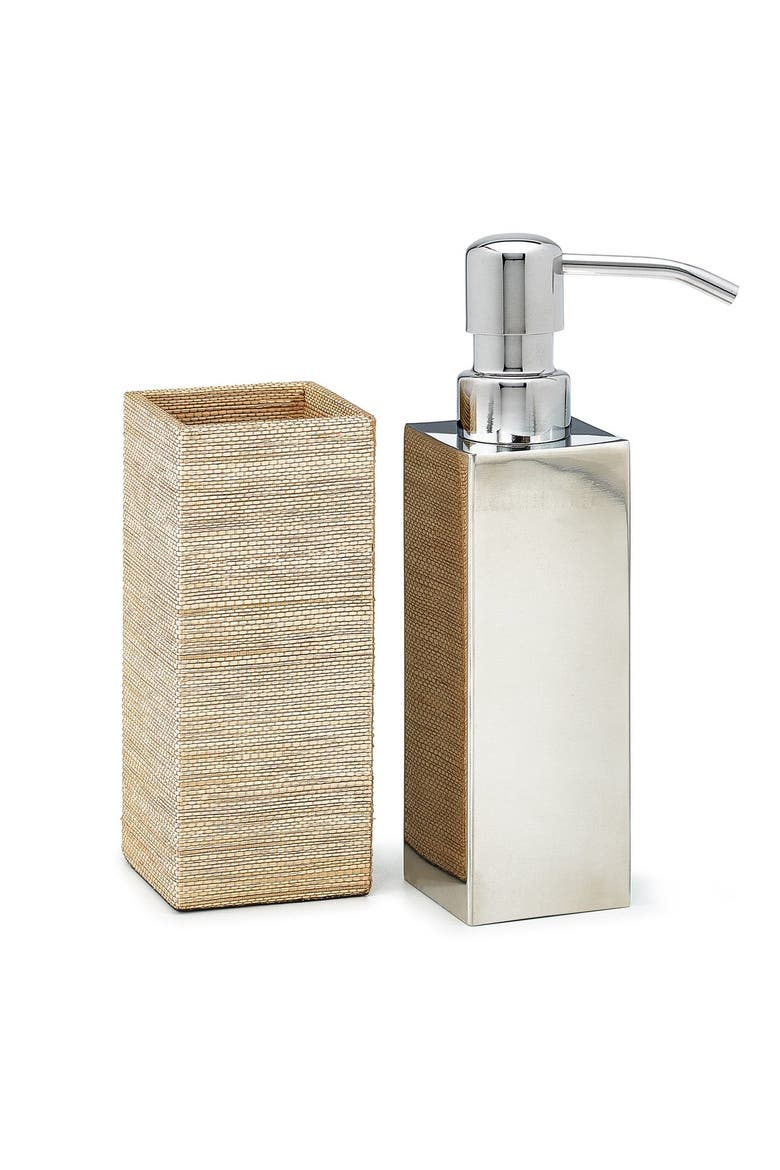 Araba Raffia Pump Dispenser, Alternate, color, BEIGE