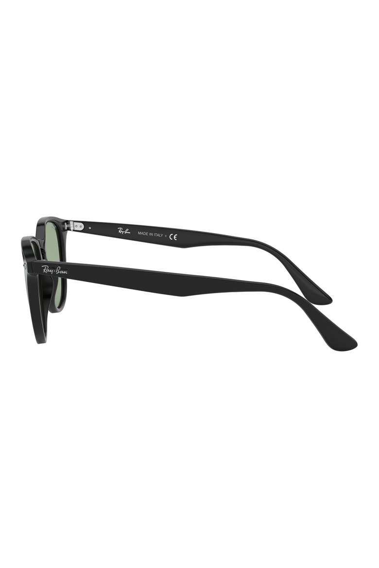 50mm Phantos Sunglasses, Alternate, color, BLACK / LIGHT GREEN