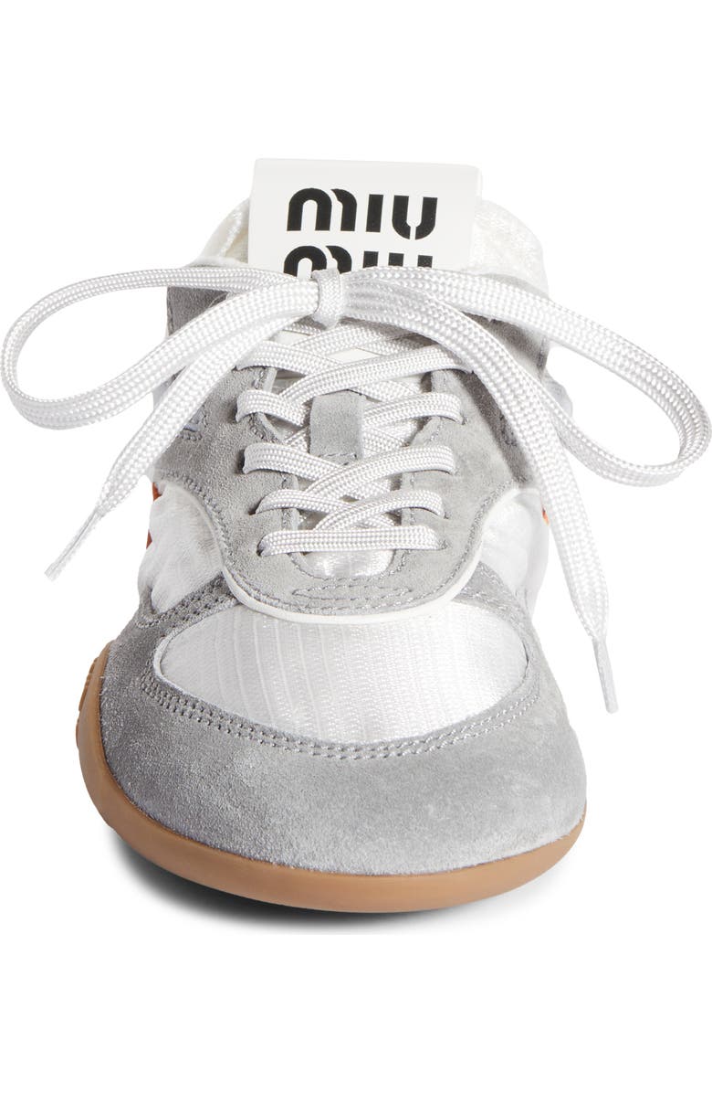 Miu Miu Gymnasium Low Top Sneaker, Alternate, color, White