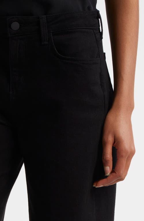 L'agence Krista High Waist Barrel Jeans In Saturated Black