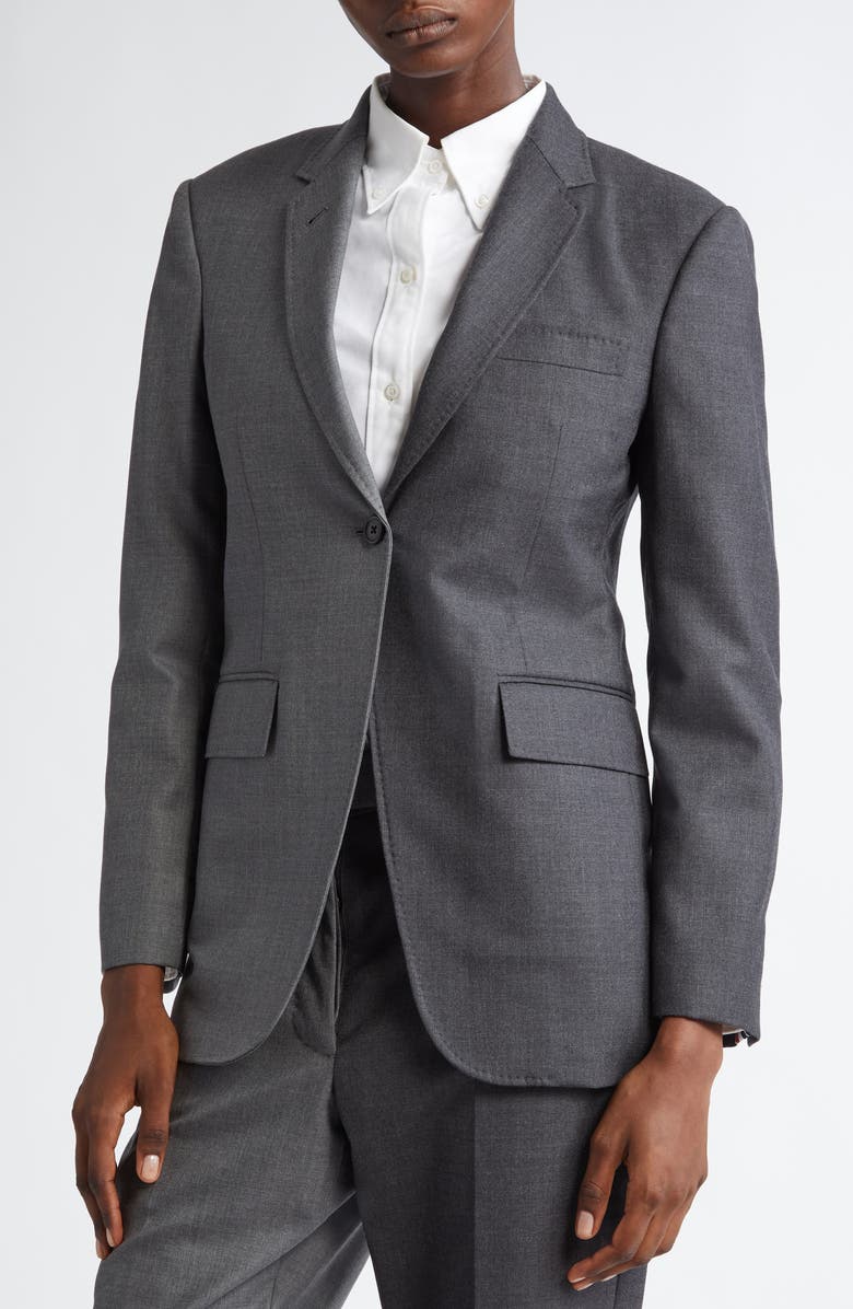 Thom Browne Elongated Wool Sport Coat, Alternate, color, 