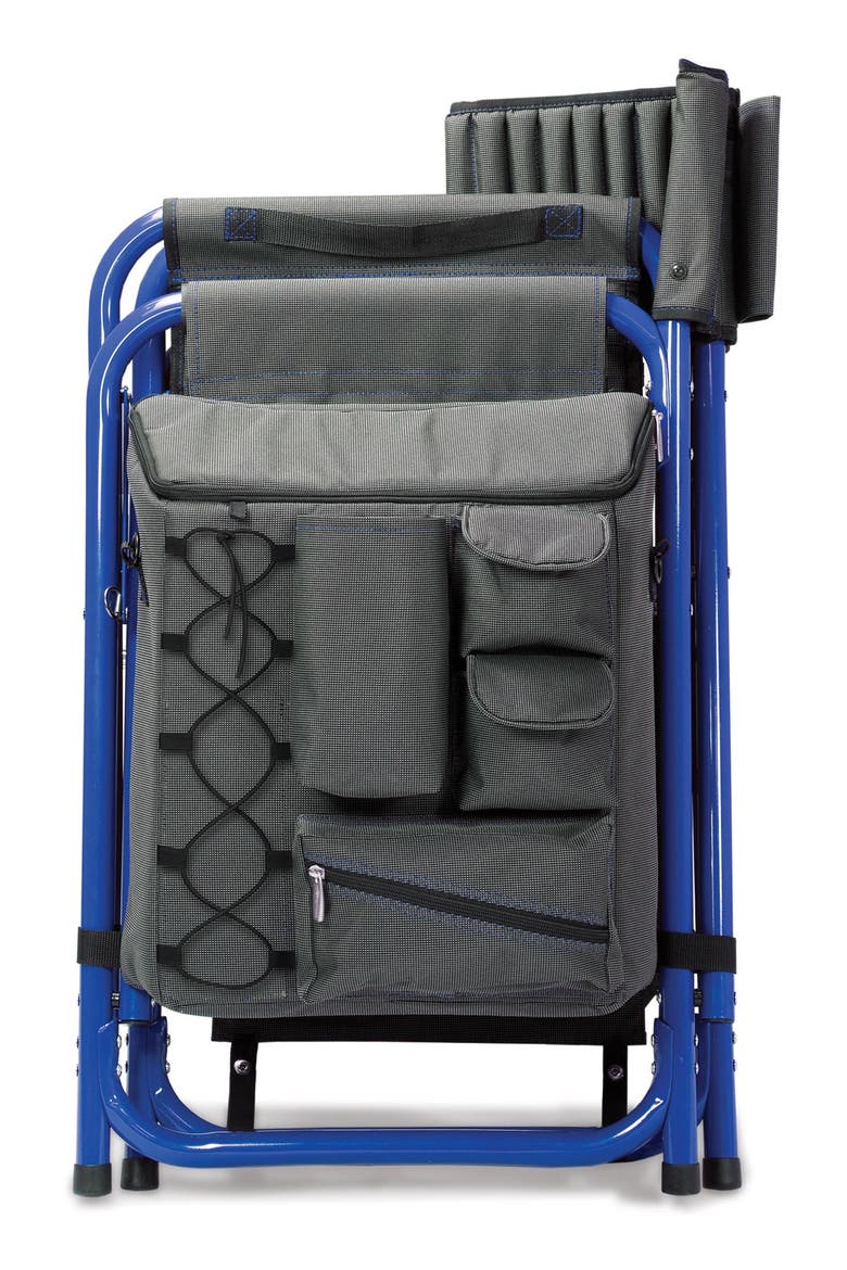 Picnic Time Fusion Backpack Chair with Cooler, Alternate, color, BLUE