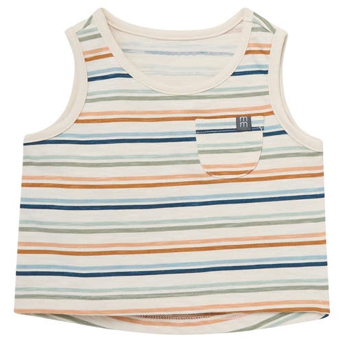 Modern Moments™ By Gerber Sleeveless Shirt And Shorts Set In Beige Stripe/md Teal