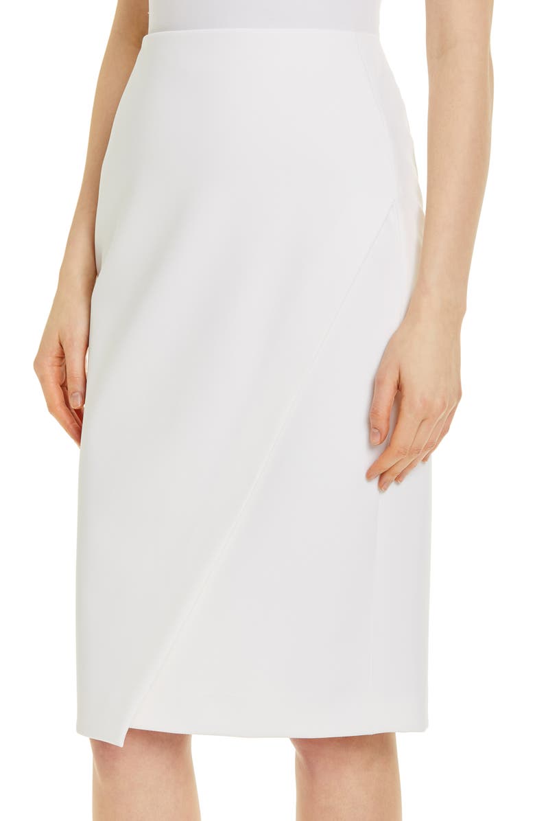 BOSS Vaissa Faux Wrap Pencil Skirt, Alternate, color, 