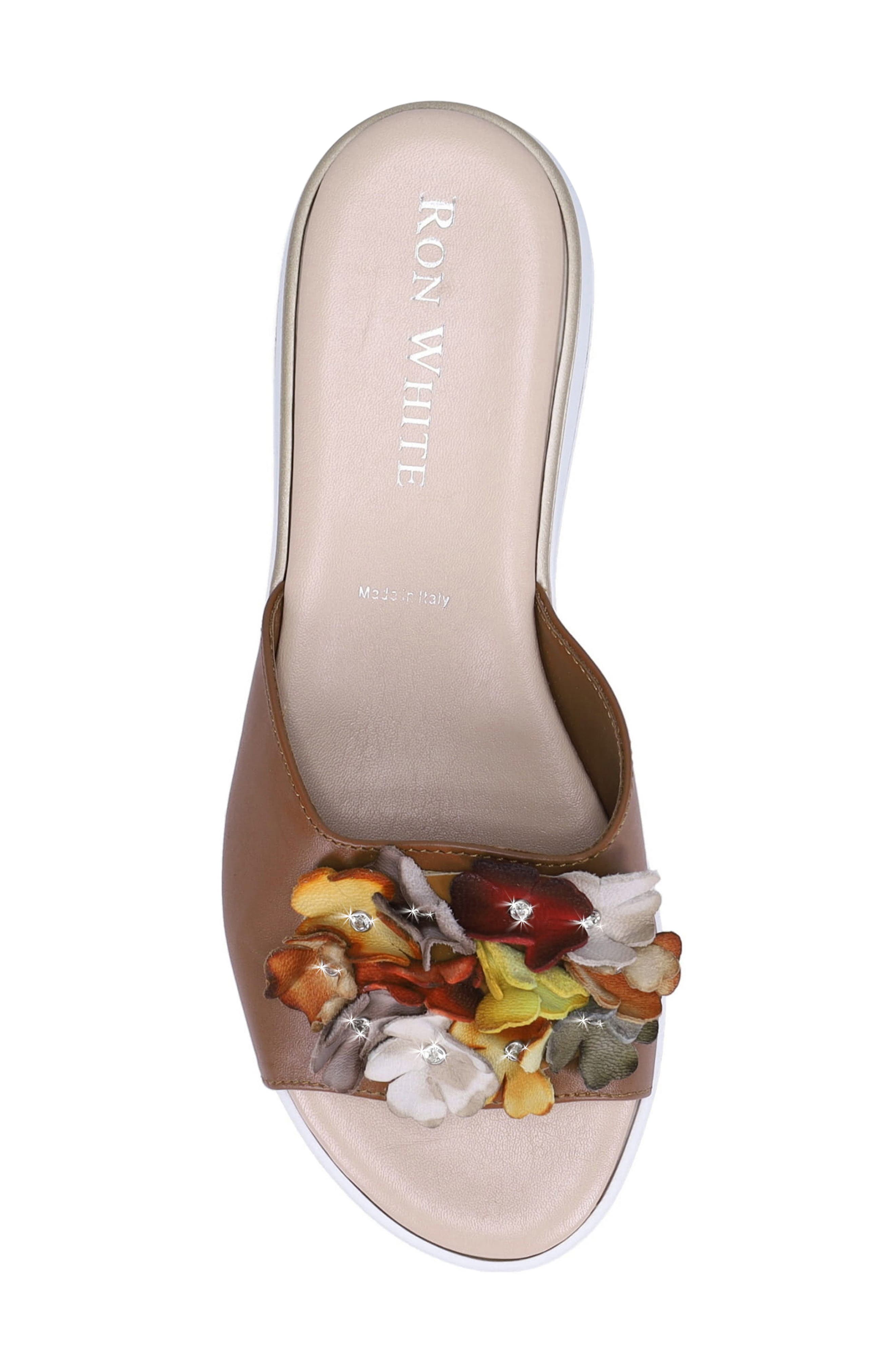 Ravella Platform Wedge Slide Sandal, Alternate, color, COGNAC