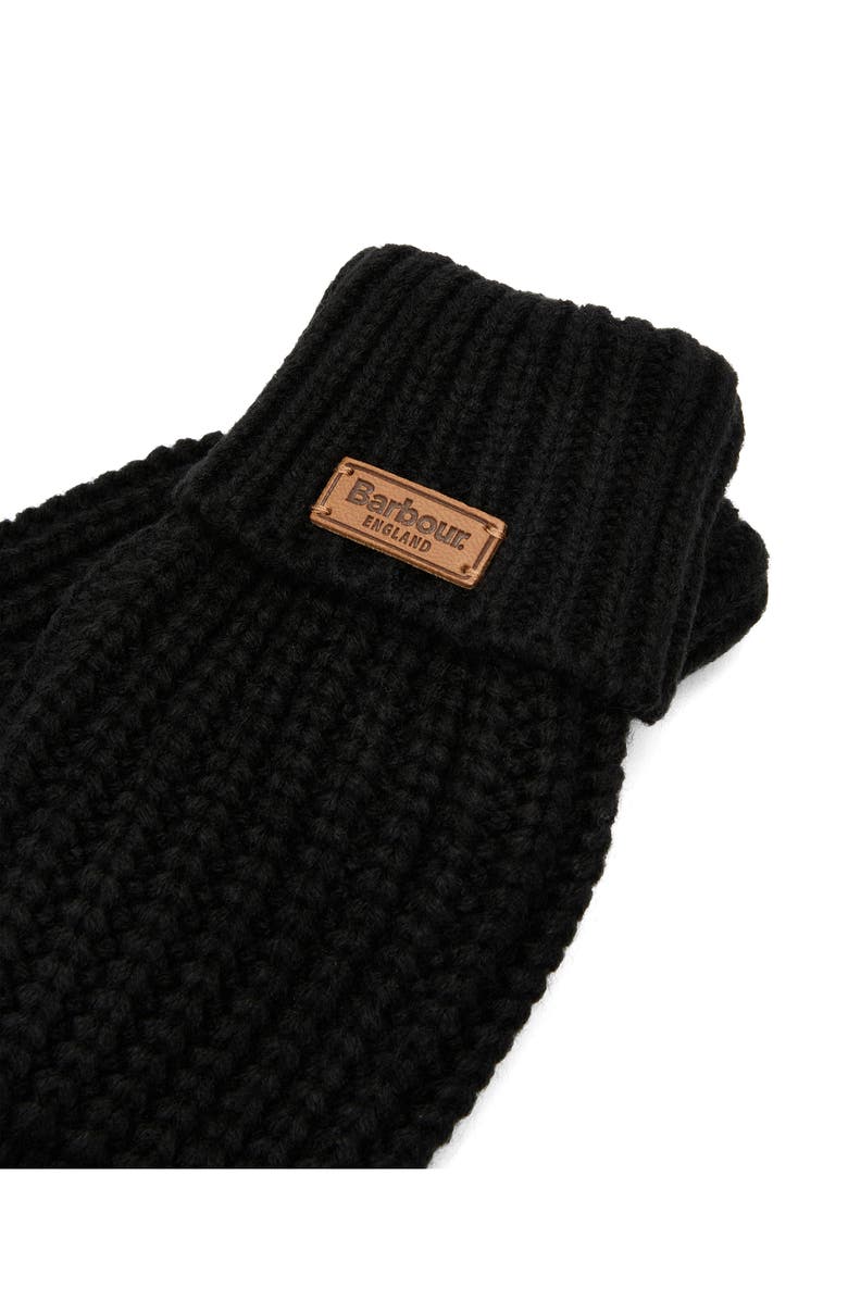 Barbour Saltburn Chunky Knit Gloves, Alternate, color, Black