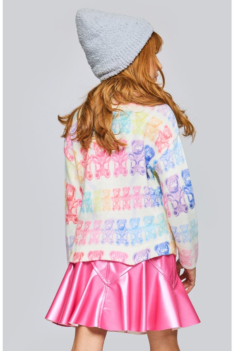 Kids' Gummy Bear Sweater, Alternate, color, WHITE MULTI