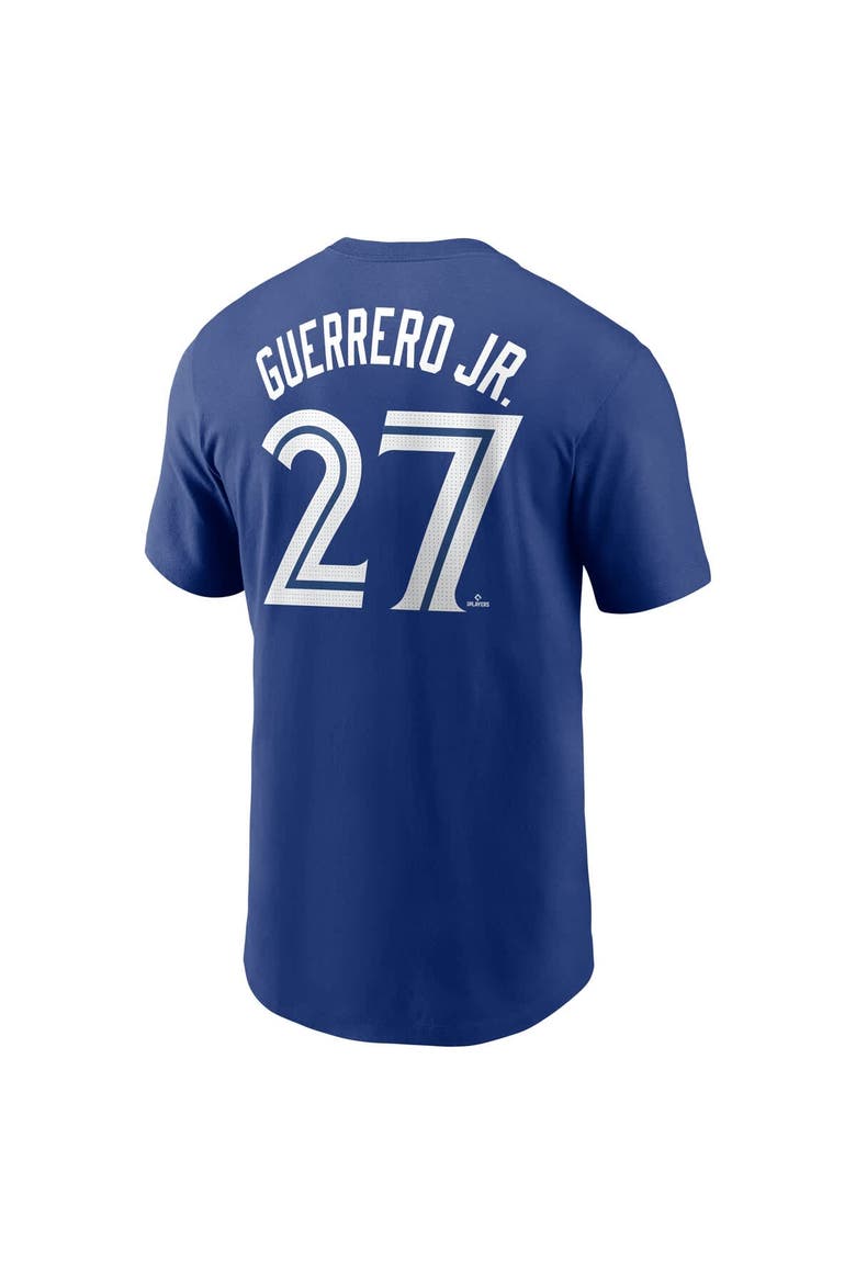 Men's Nike Vladimir Guerrero Jr. Royal Toronto Blue Jays Fuse Name & Number T-Shirt, Alternate, color, Royal