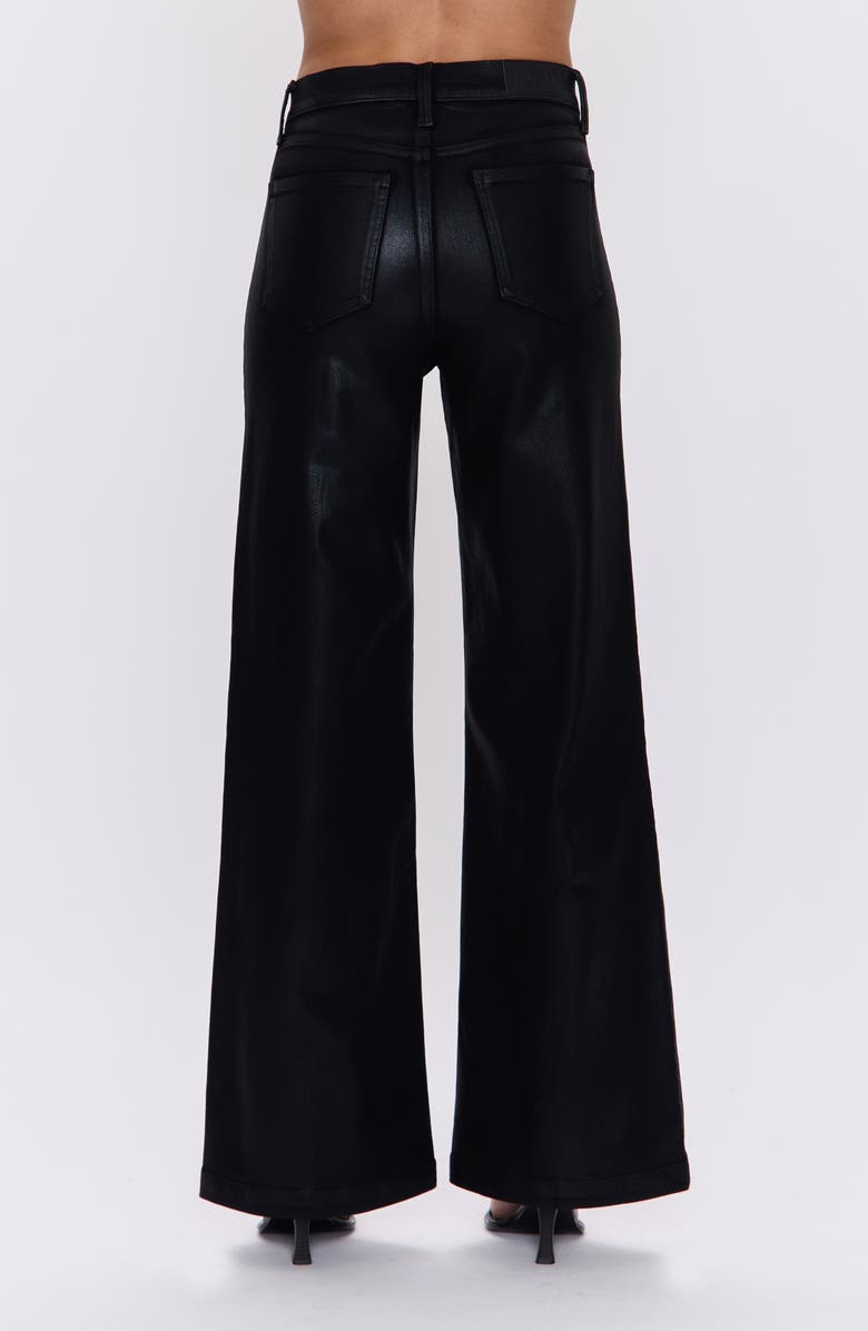 Pistola Lana Wide Leg Jeans, Alternate, color, Coated Noir