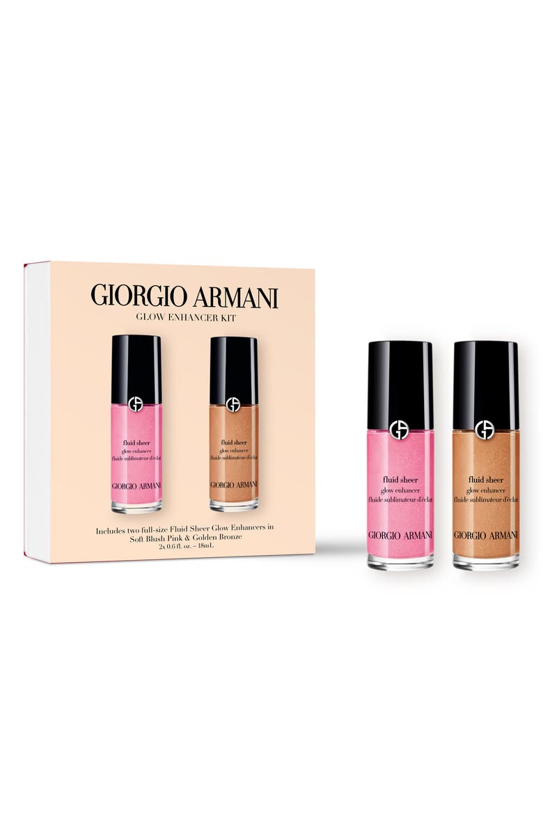ARMANI beauty Fluid Sheer Glow Enhancer Set $78 Value, Main, color,