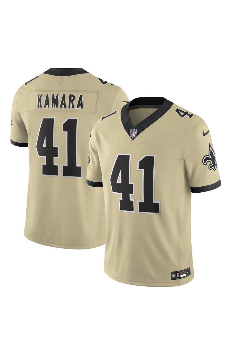 Nike Men's Nike Alvin Kamara Gold New Orleans Saints Gameday Golds Alternate Vapor F.U.S.E. Limited Jersey, Alternate, color, Gold