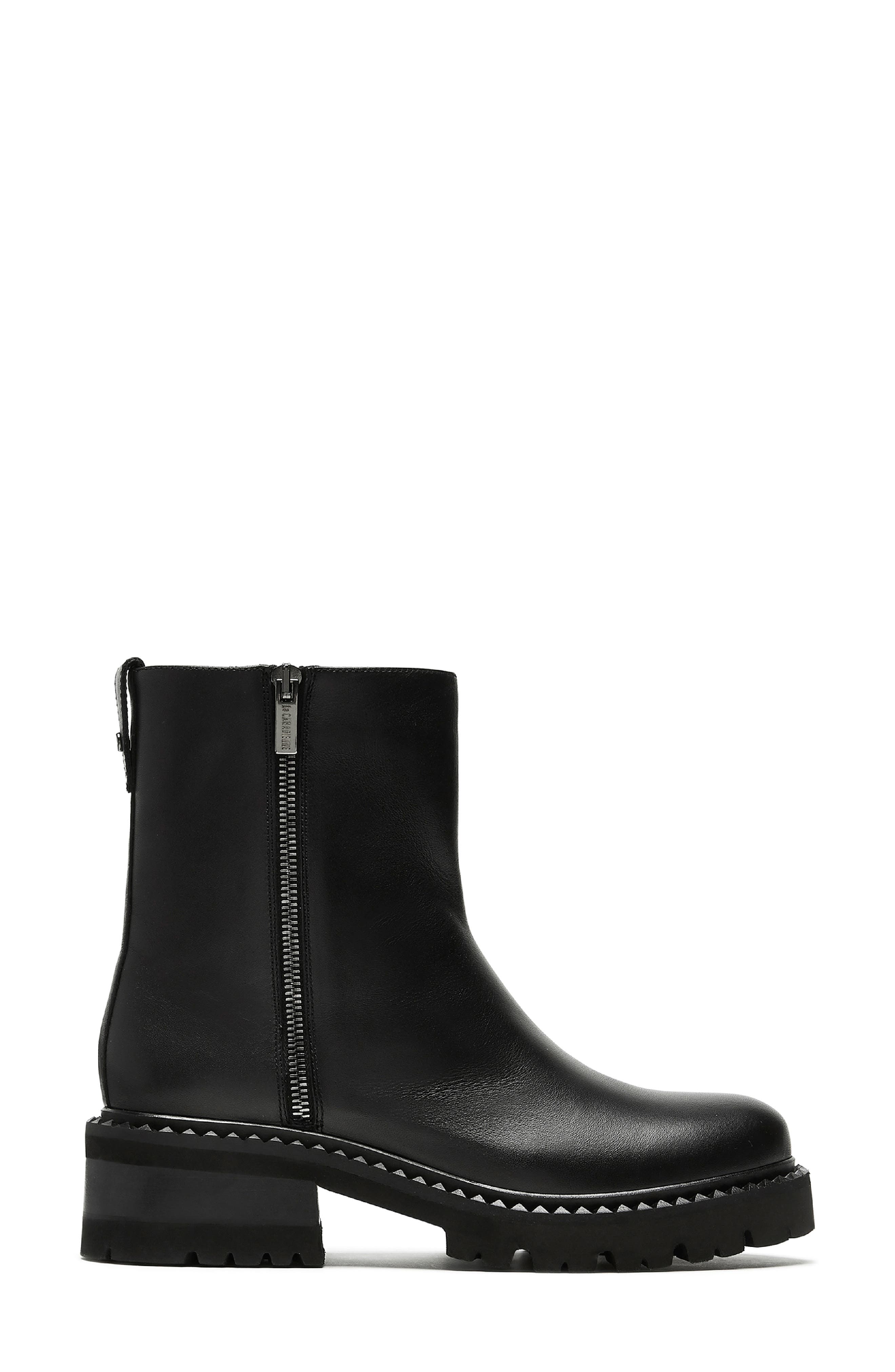La Canadienne Crew City Dry<sup>™</sup> Waterproof Moto Boot, Alternate, color, Black Leather