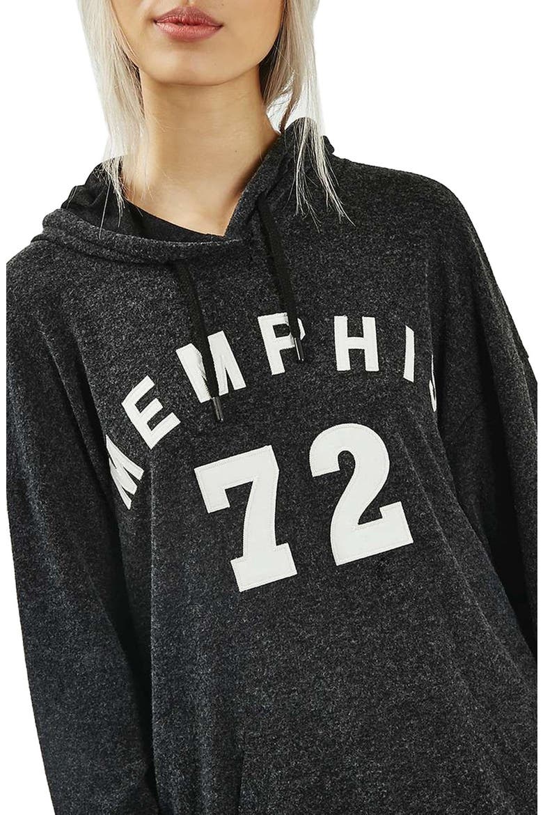 Memphis Brushed Hoodie, Alternate, color, CHARCOAL