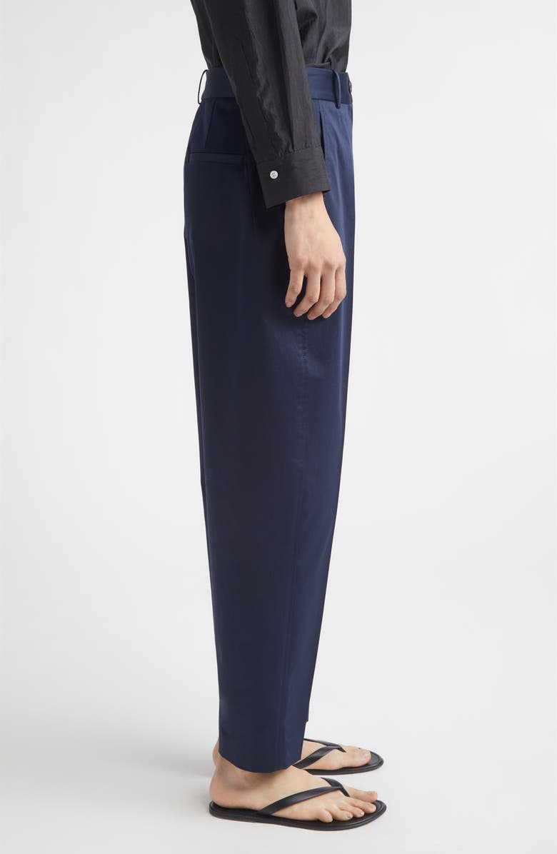 PARTOW Astor Cotton Stretch Twill Tapered Leg Pants, Alternate, color, Navy