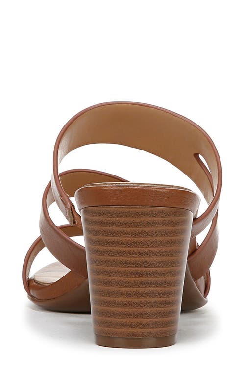 Naturalizer Beaming Block Heel Sandal In English Tea Faux Leather