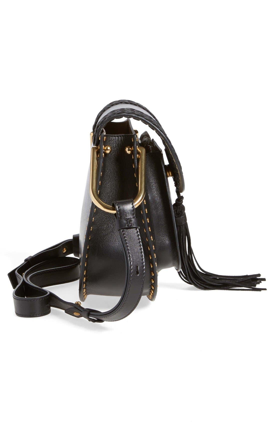 Chloé 'Small Hudson' Studded Calfskin Leather Crossbody Bag, Alternate, color, 