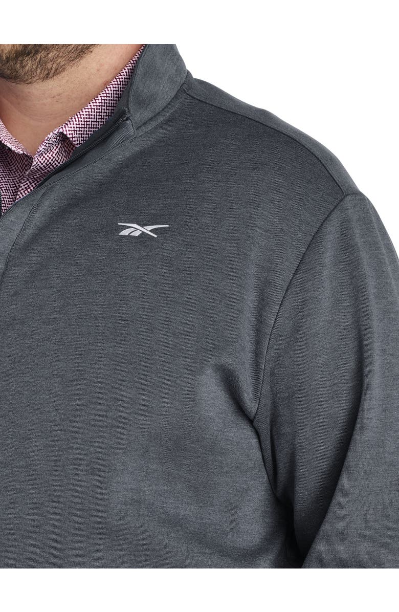 Reebok Big & Tall 1/4-Zip Performance Pullover, Alternate, color, Black