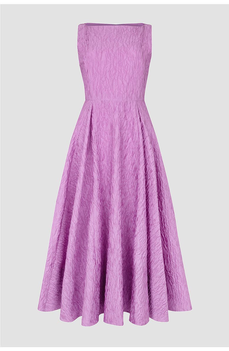 Roksanda Tera Cloque Textured Midi Dress, Alternate, color, Blush