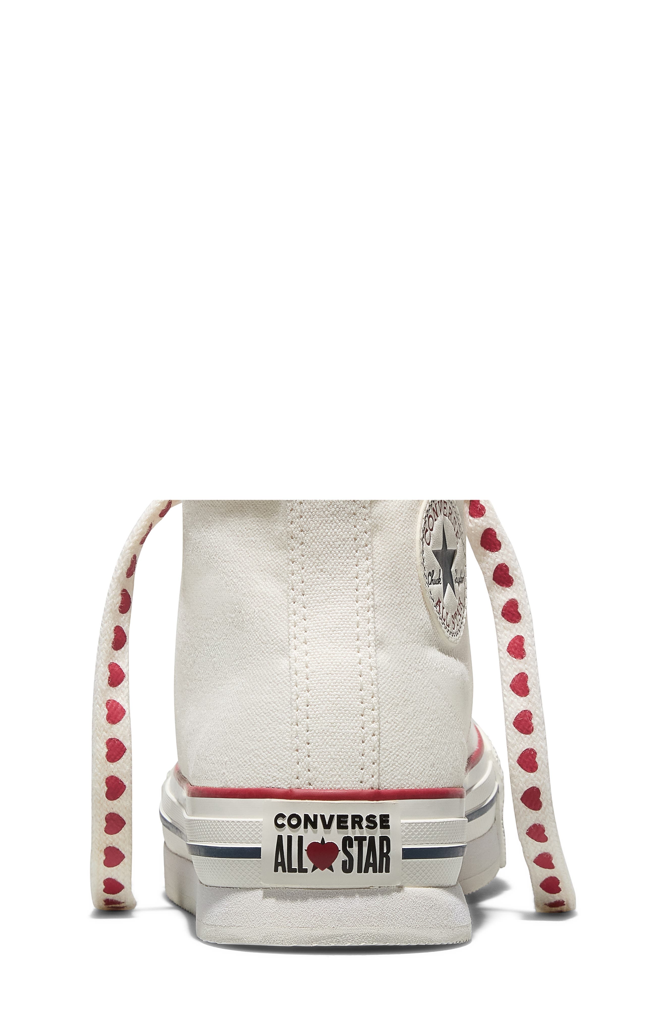 Converse Kids' Chuck Taylor<sup>®</sup> All Star<sup>®</sup> EVA Lift High Top Sneaker, Alternate, color, Vintage White/ Vintage White