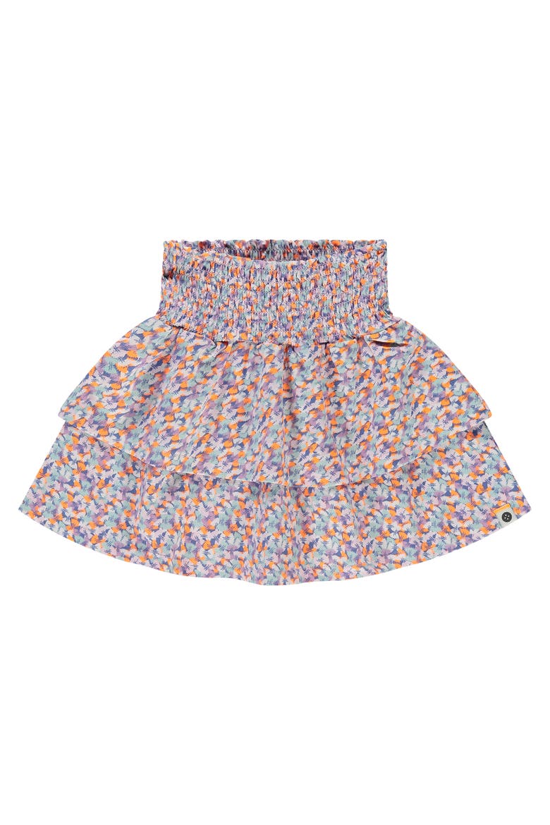 Bowtie Pasta Cinched Waist Tiered Skirt, Main, color, Blush