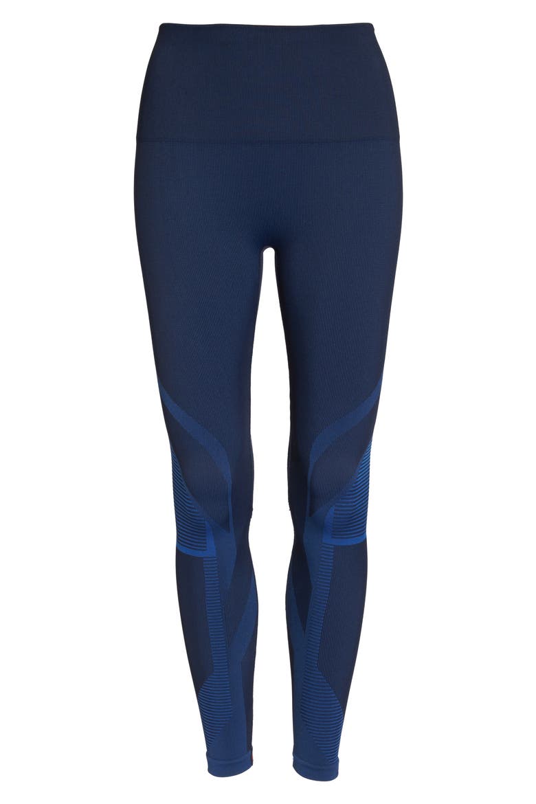 Spectrum High Waist Seamless Leggings, Alternate, color, NAVY