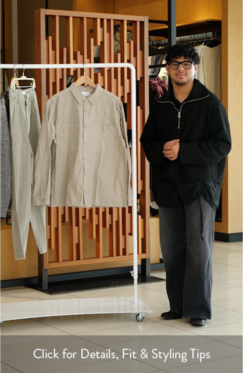 Regular Fit Ripstop Overshirt, sales video thumbnail