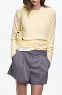 MANGO Tie Back Detail Crewneck Sweater