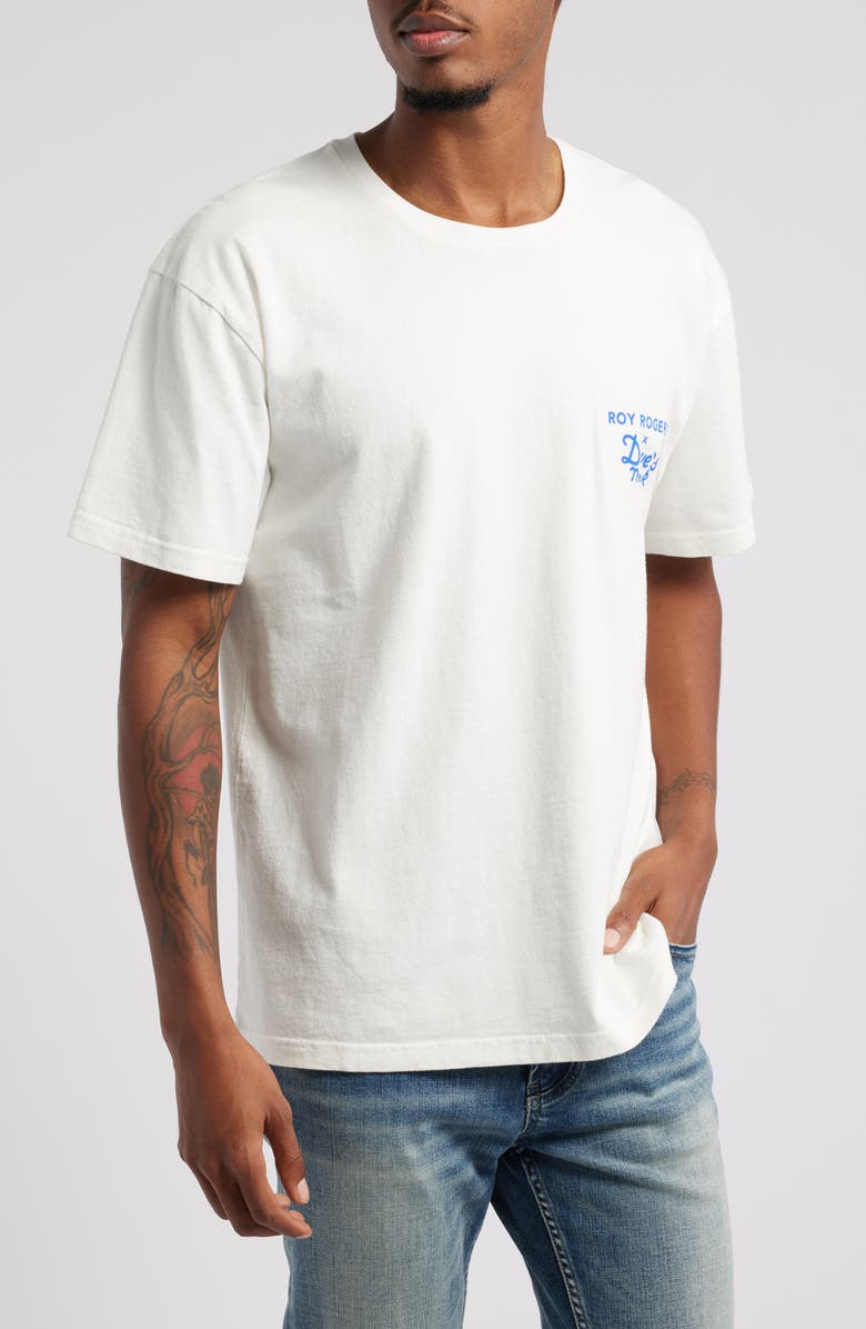 Roy Rogers x Dave's New York Logo Graphic T-Shirt, Main, color,